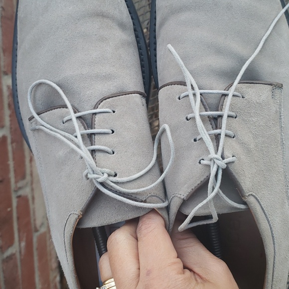 VINCE Suede Leather Loafer Dress Shoes Size 9 Taupe Old Money Classic Italy - Picture 8 of 16